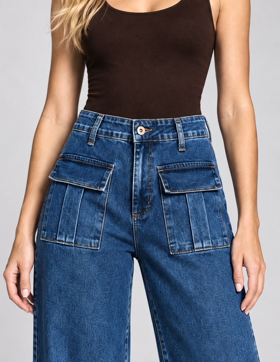 Jeans wide leg para mujer 3
