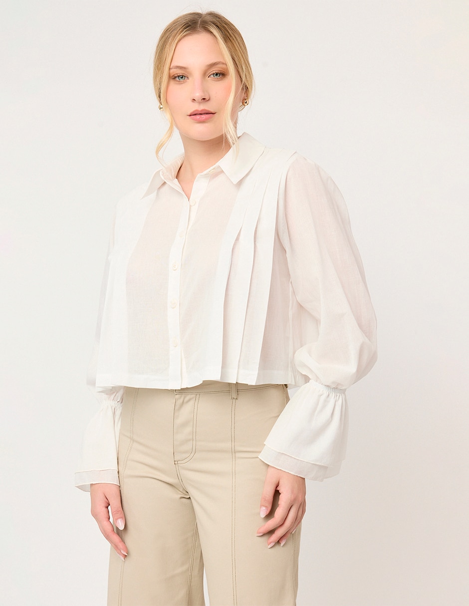 Blusa camisera new manga larga para mujer 2