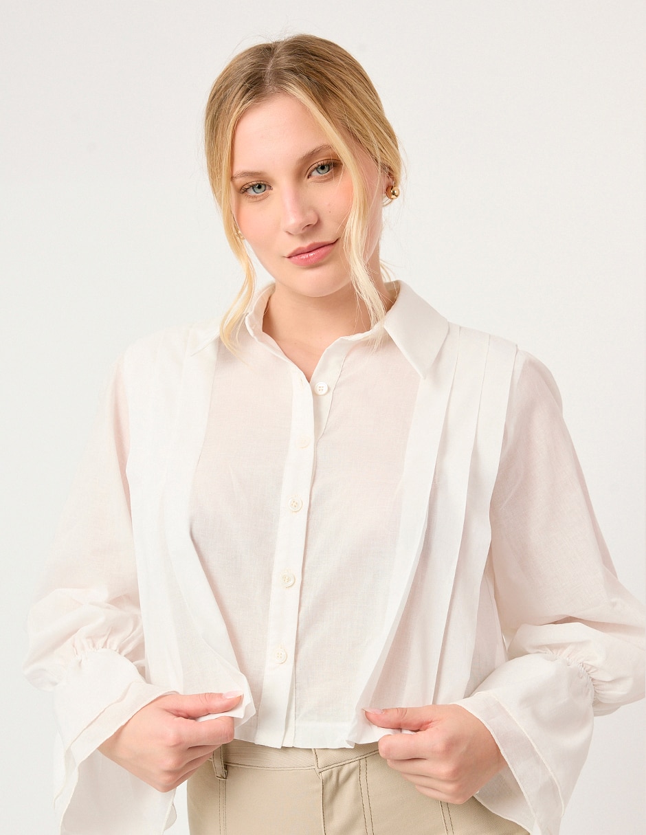 Blusa camisera new manga larga para mujer 4