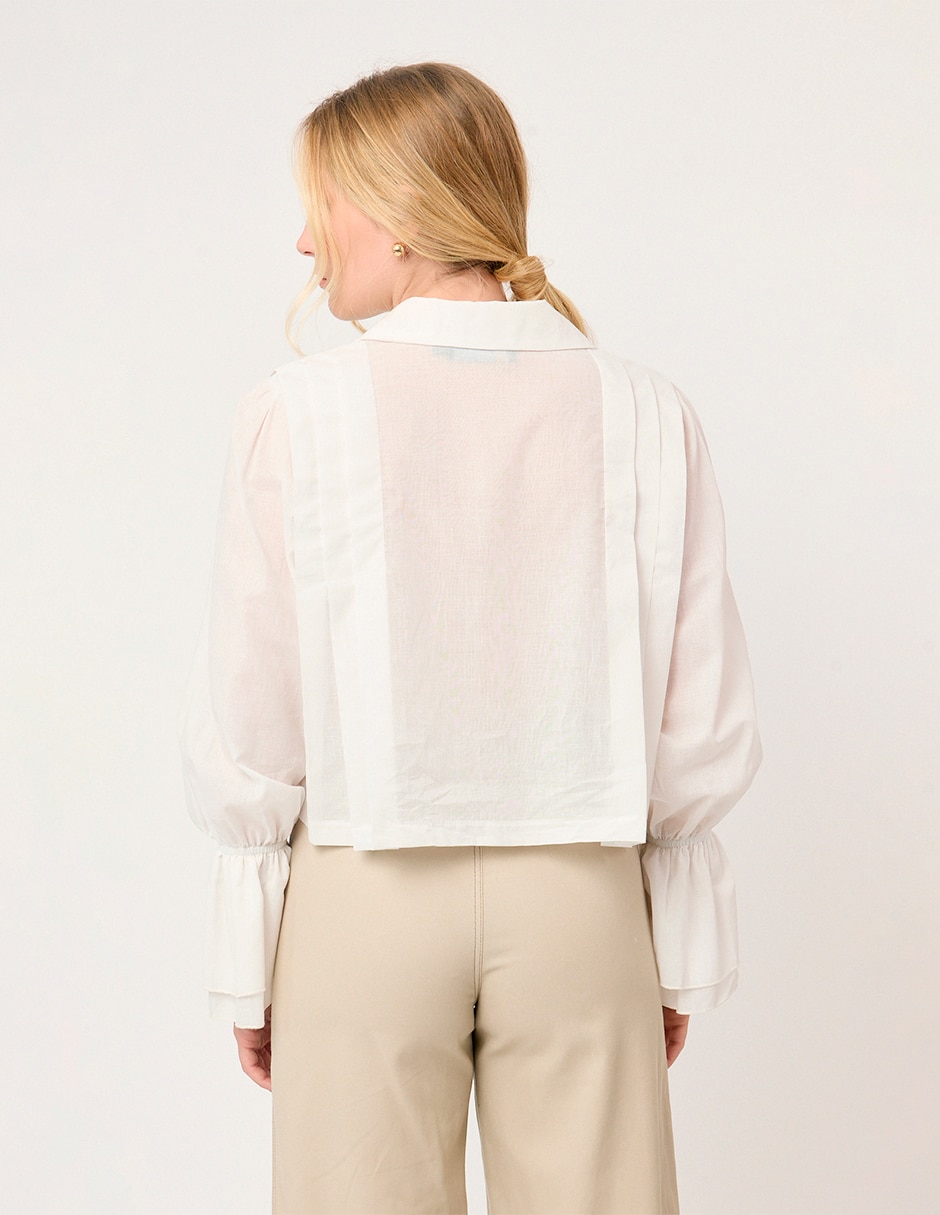 Blusa camisera new manga larga para mujer 10