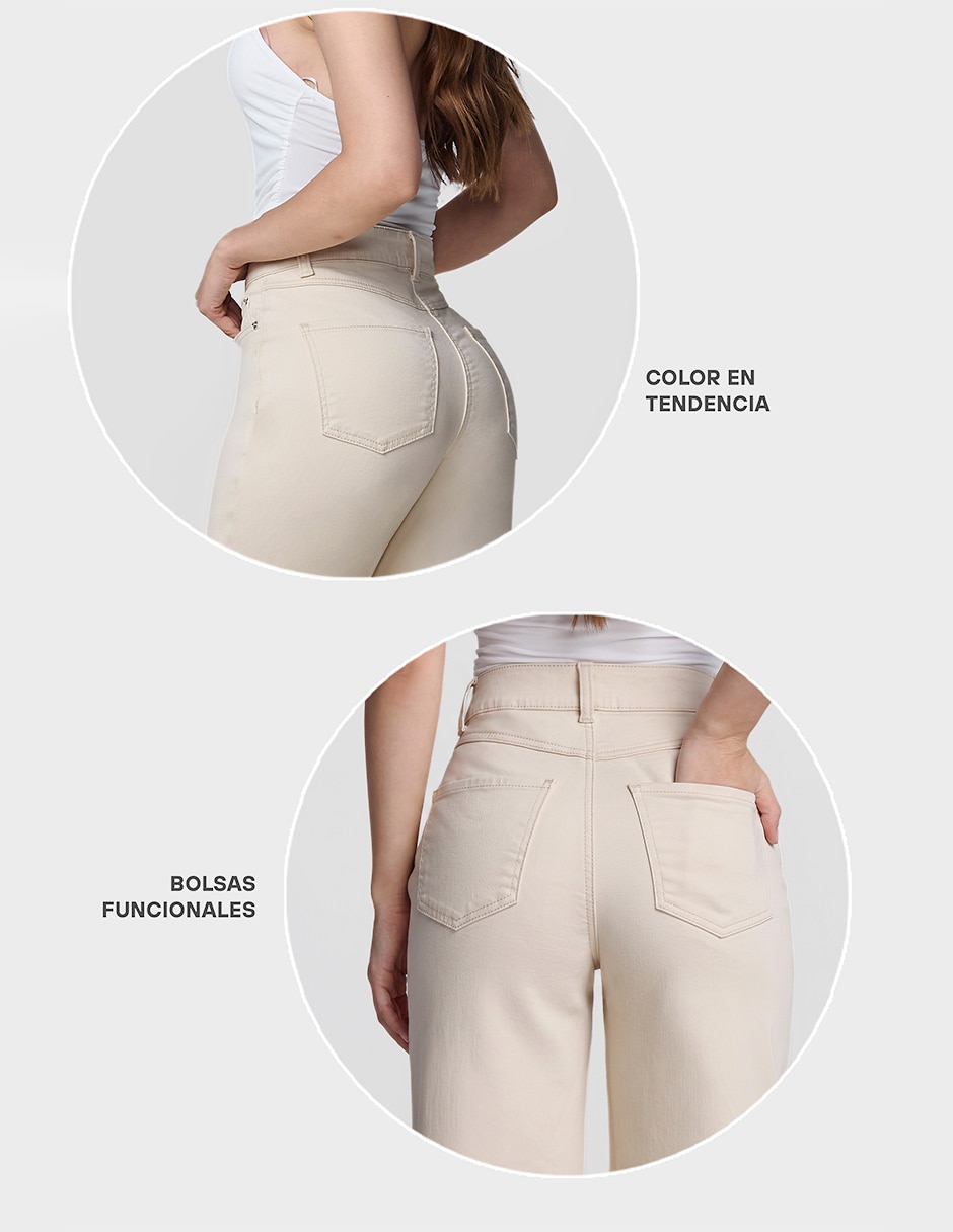 Jeans wide leg para mujer
