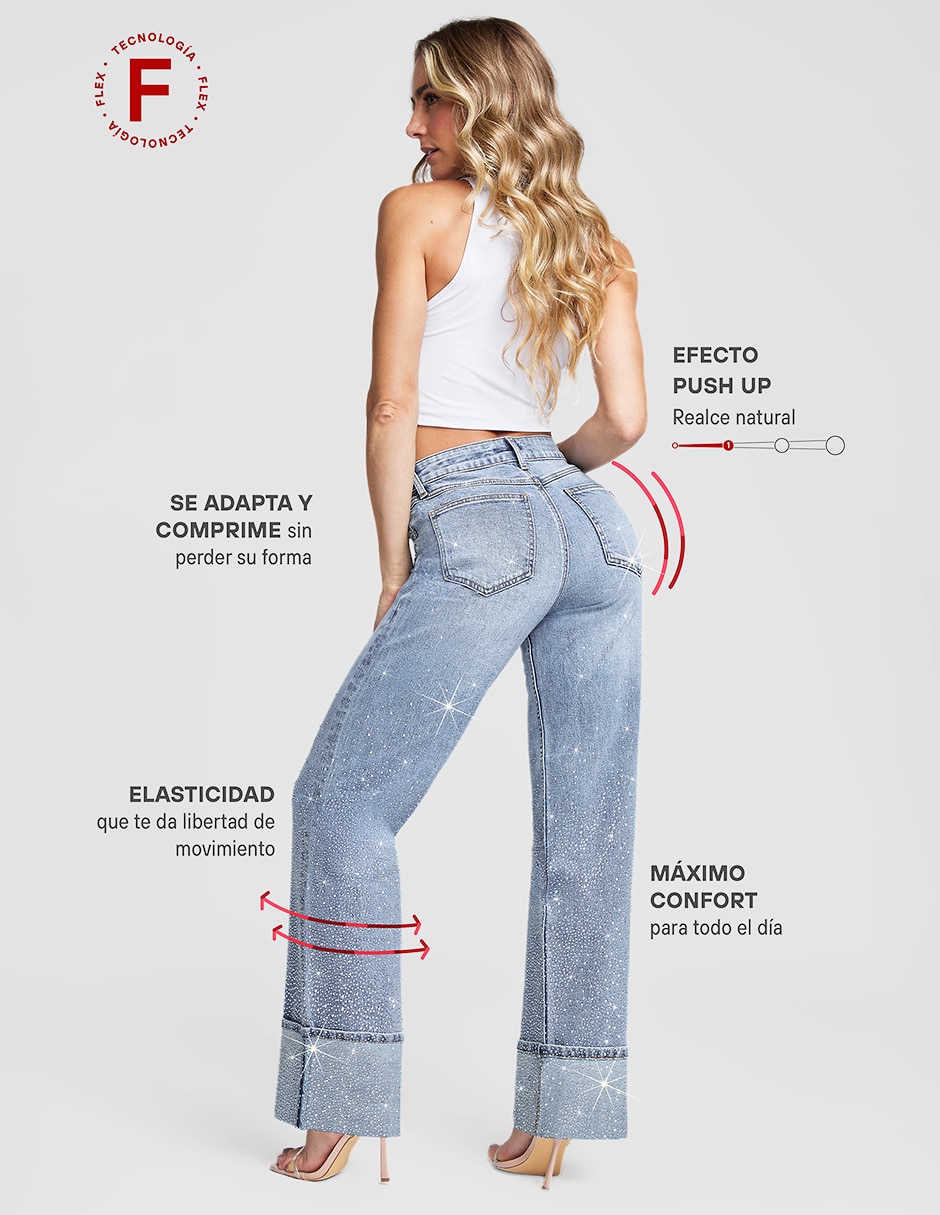 Jeans straight para mujer