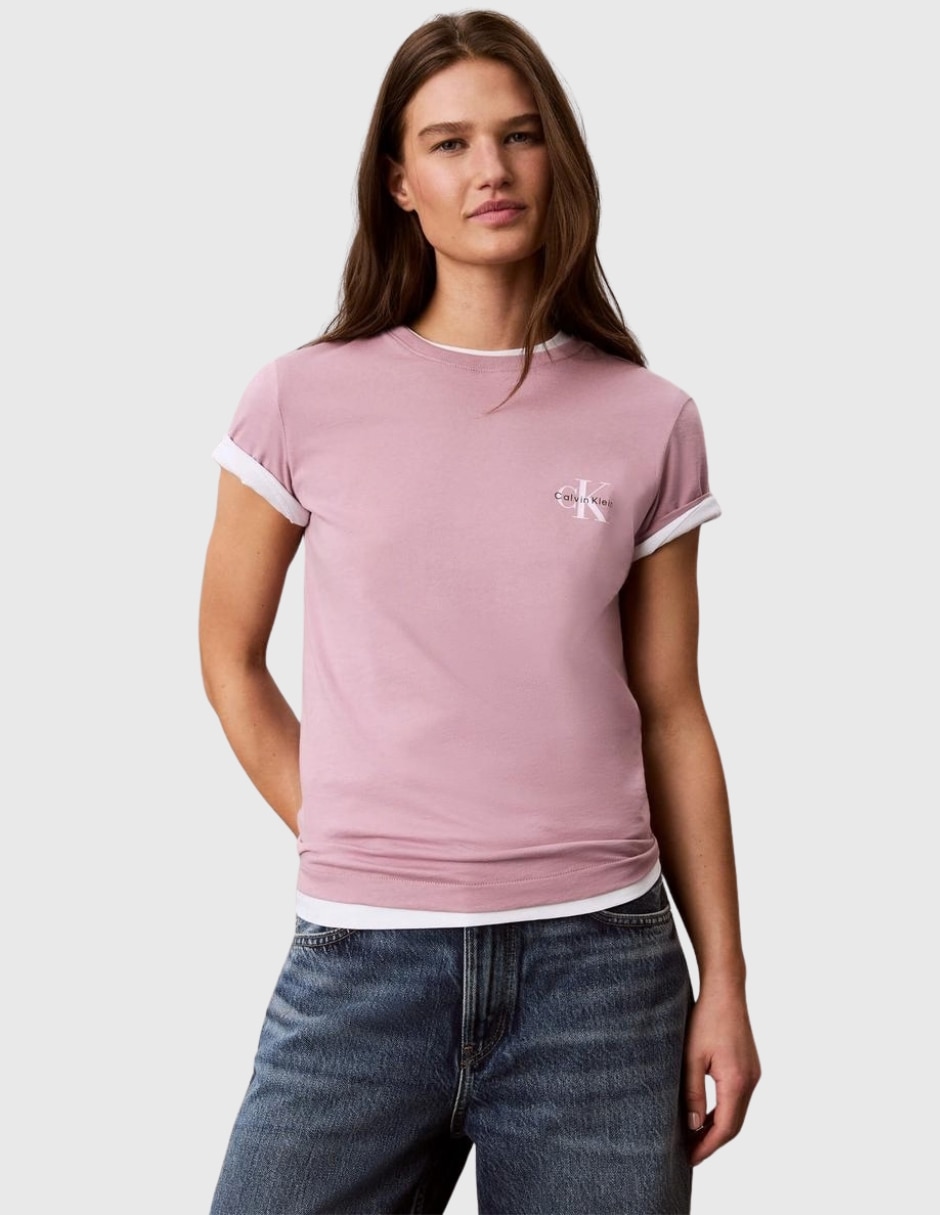 Set playera manga Sin colección cuello Redondo para mujer 3