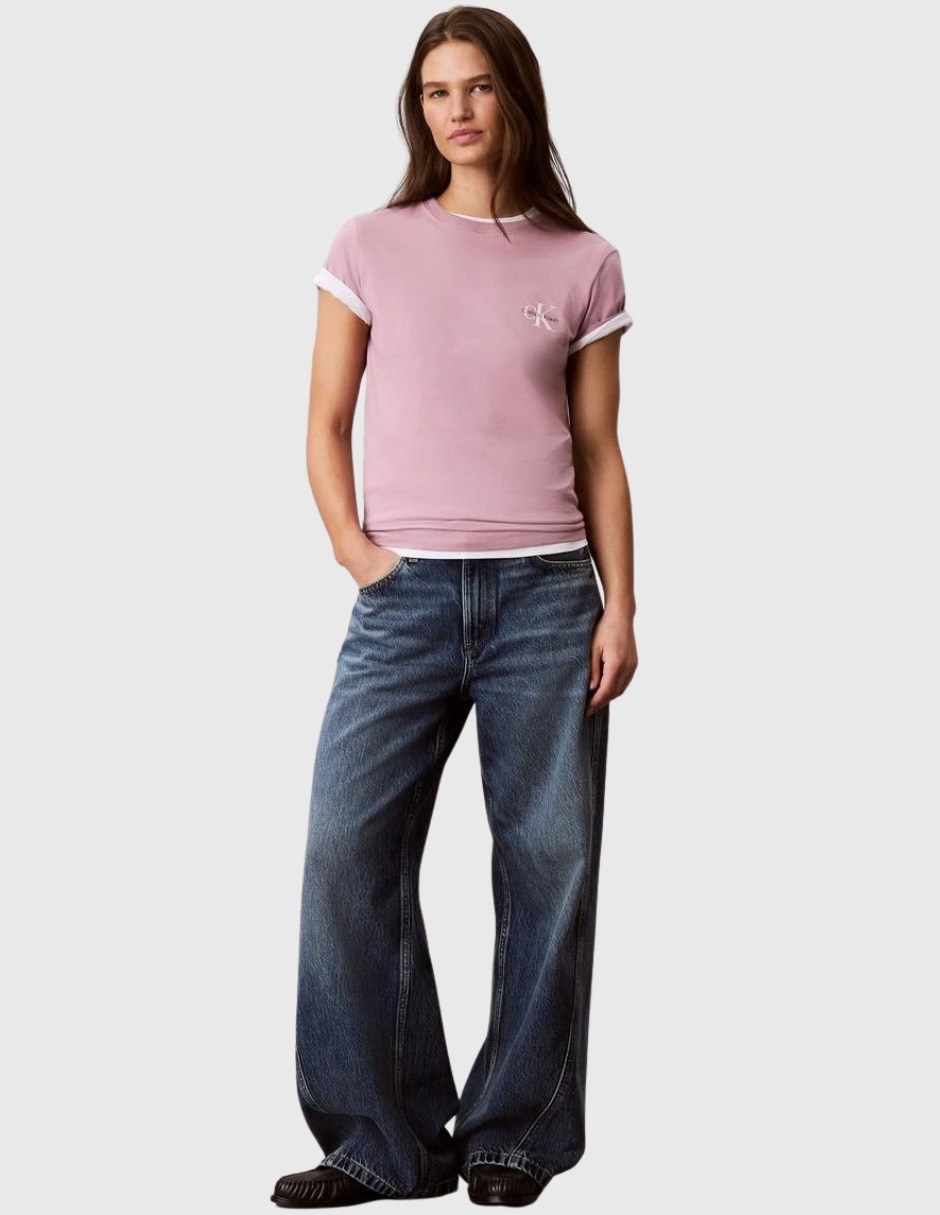 Set playera manga Sin colección cuello Redondo para mujer 4