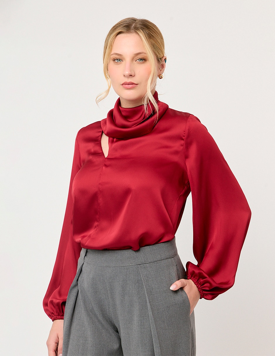 Blusa canary manga larga para mujer
