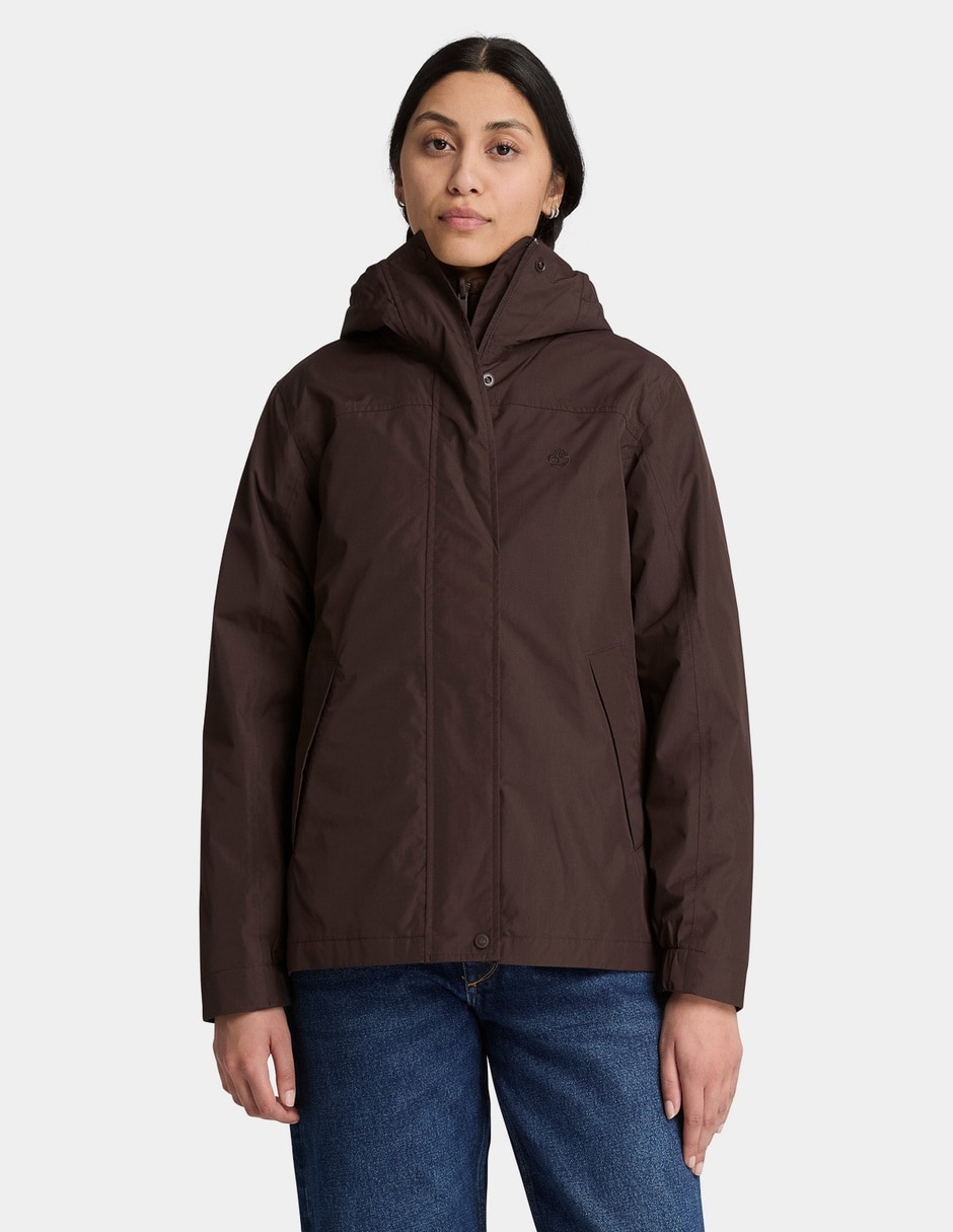 Chamarra Chamarra impermeable 3 en 1 para mujer Café TBC0YH5NC35 Sí de Nylon para mujer 1