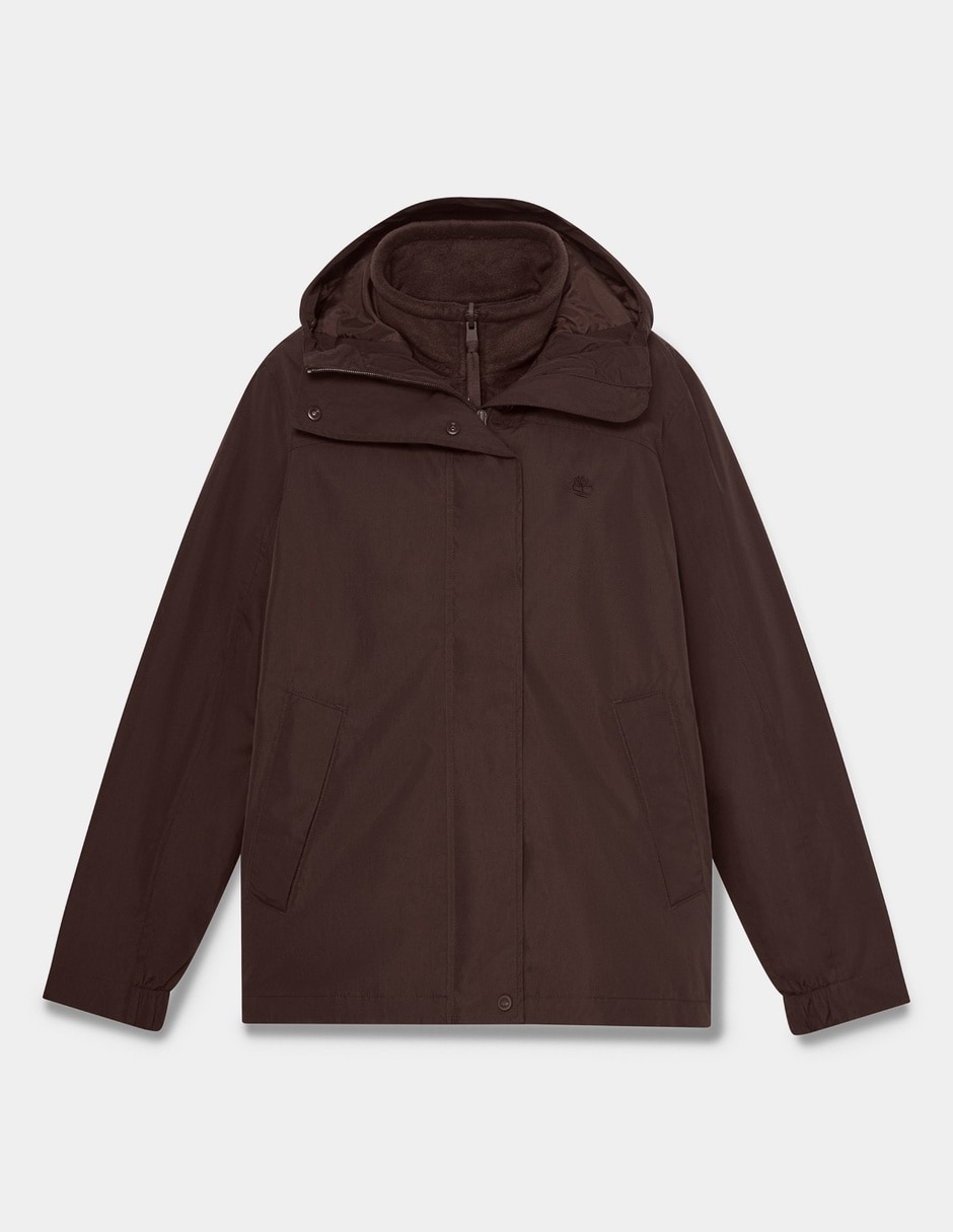 Chamarra Chamarra impermeable 3 en 1 para mujer Café TBC0YH5NC35 Sí de Nylon para mujer 5