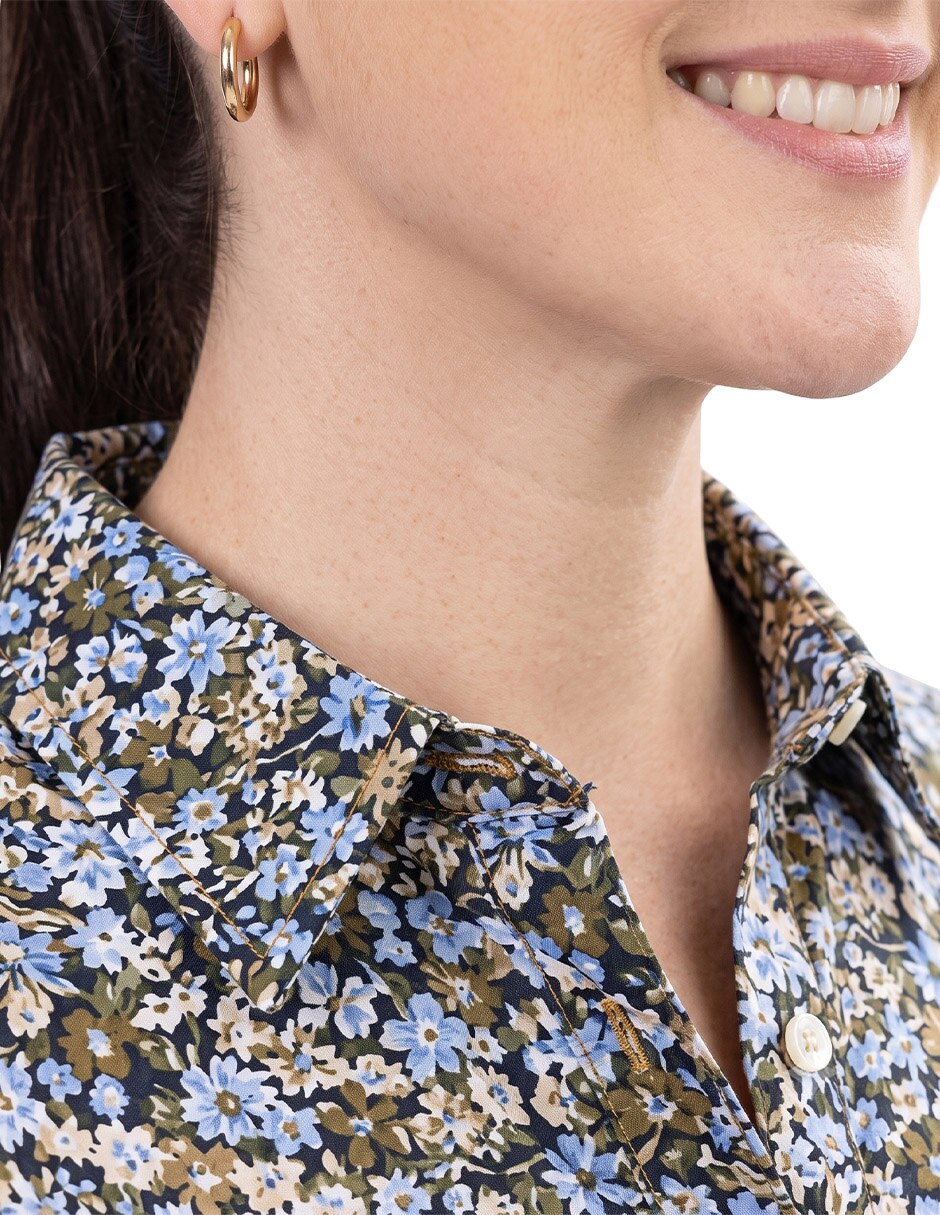 Camisa/Sobrecamisa de Algodón manga 3/4 para mujer 5