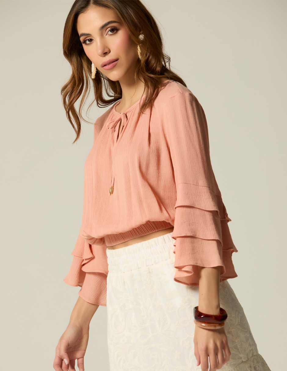 Blusa Sin familia o colección manga 3/4 para mujer Blusa Sin familia o colección manga 3/4 para mujer