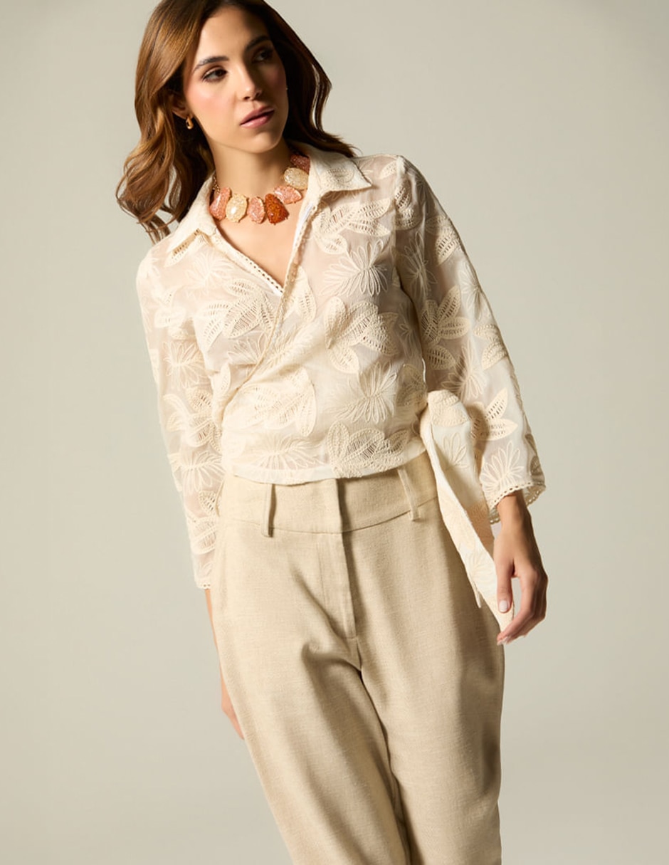 Blusa Cabo Mallorca manga 3/4 para mujer Blusa Cabo Mallorca manga 3/4 para mujer
