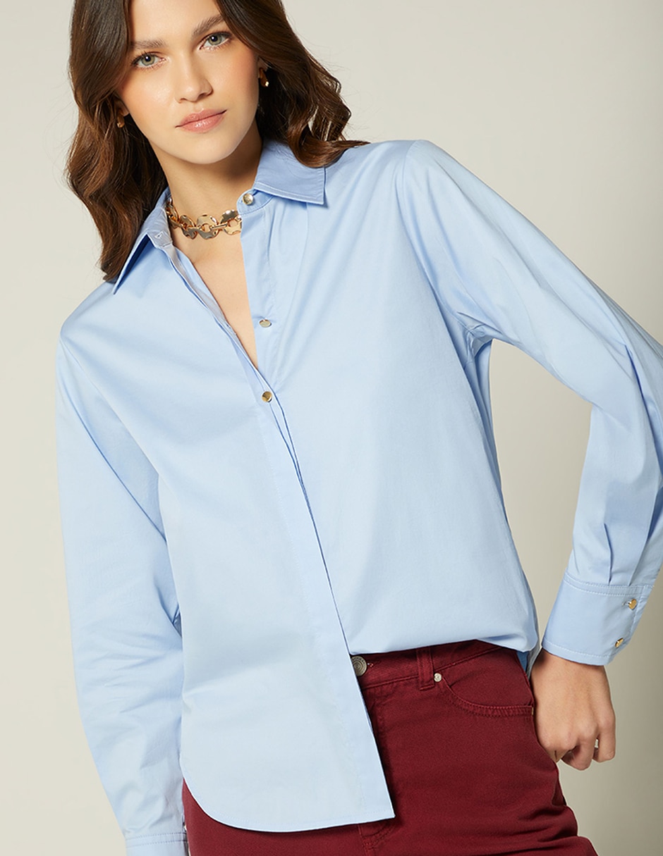 Blusa camisera Sin familia o colección manga Larga para mujer Blusa camisera Sin familia o colección manga Larga para mujer