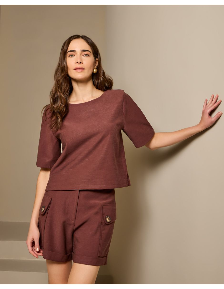 Blusa manga Corta para mujer
