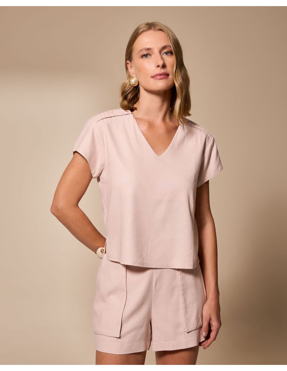 Blusa manga Corta para mujer 5