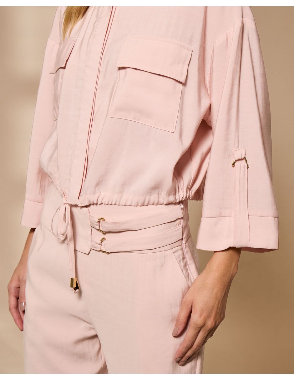 Camisa/Sobrecamisa de Viscosa manga Larga para mujer