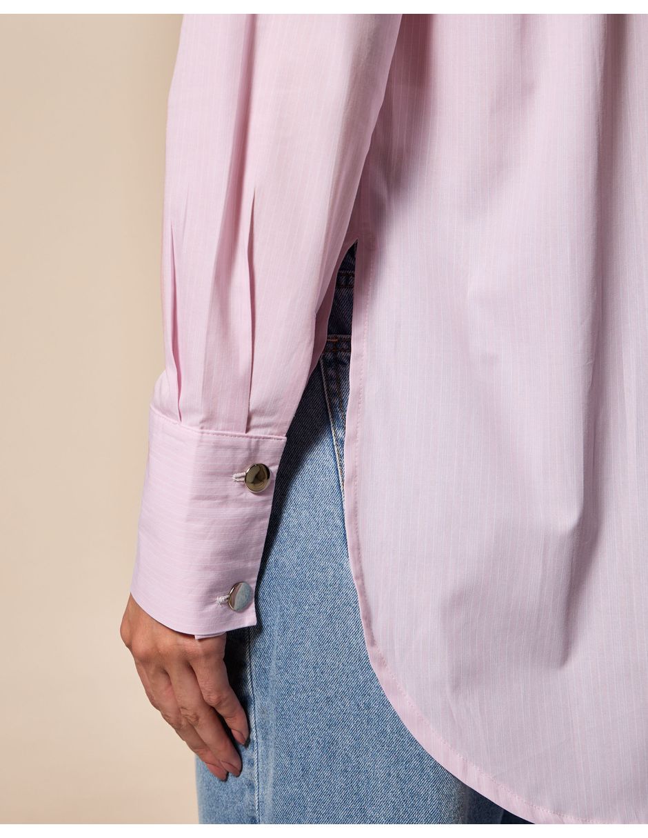 Camisa/Sobrecamisa de Algodón manga Larga para mujer