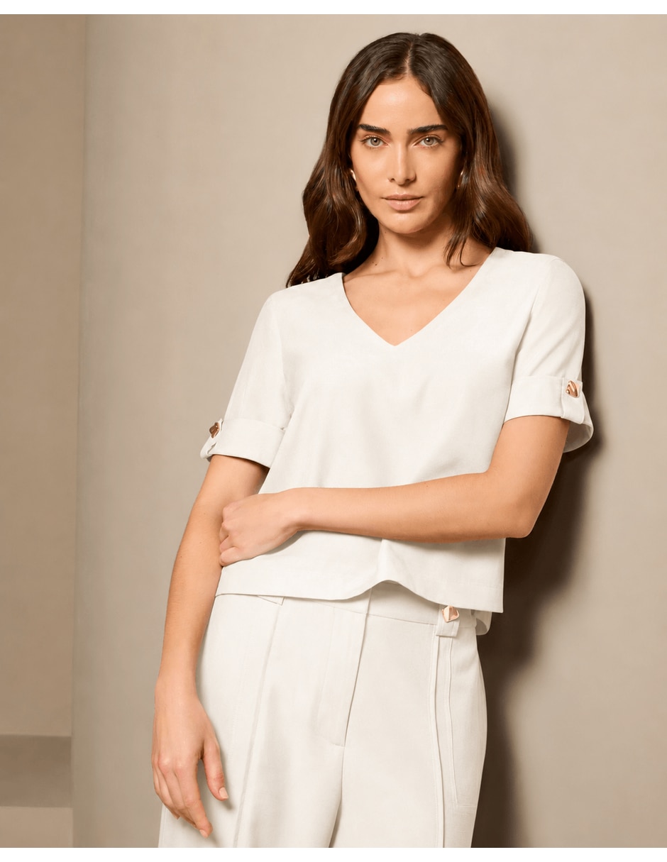 Blusa manga Corta para mujer