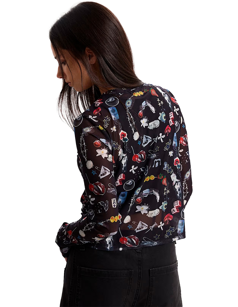 Set playera manga cuello redondo para mujer 2