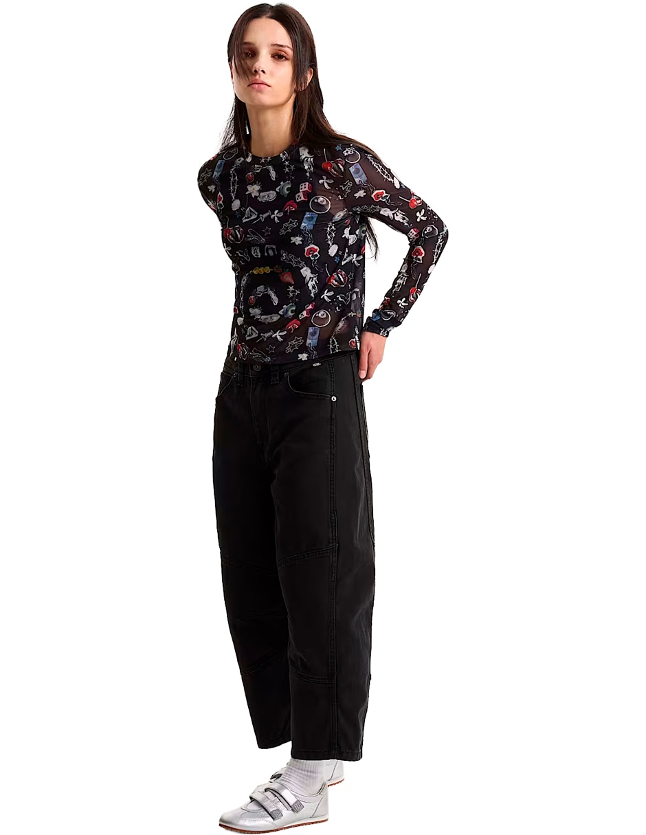 Set playera manga cuello redondo para mujer 4