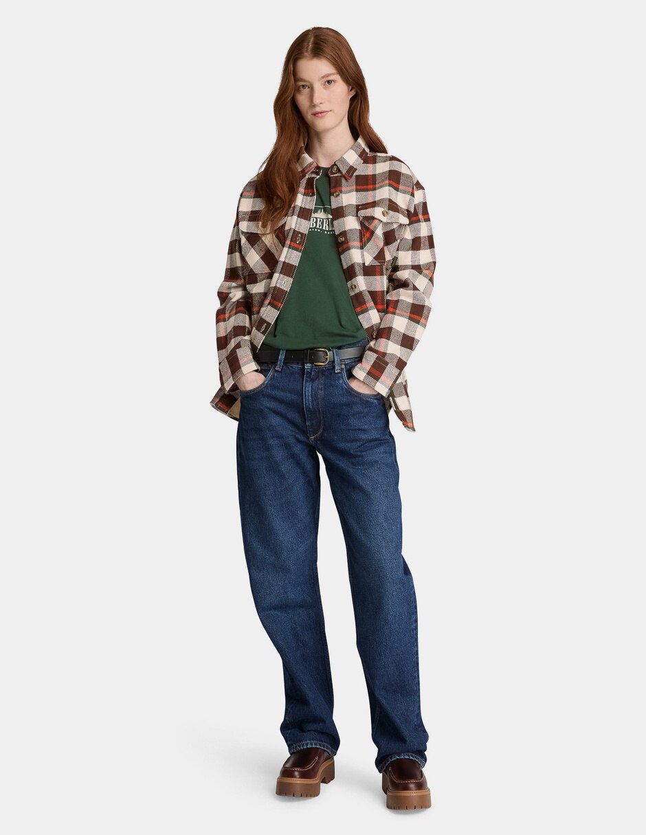 Camisa/Sobrecamisa Camisa de cuadros para mujer Multicolor TBC0YH56V09 de Algodón manga Larga para mujer 2