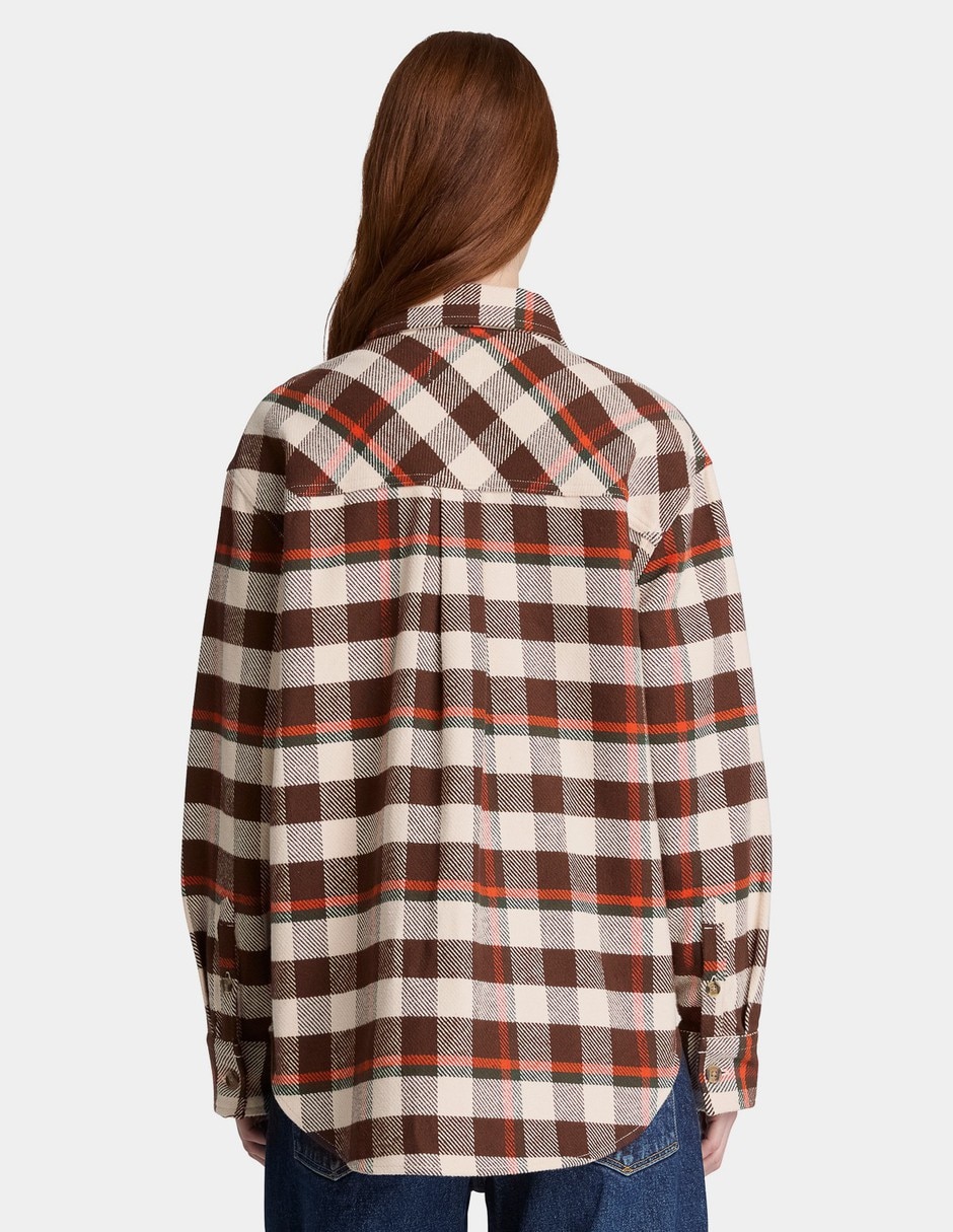 Camisa/Sobrecamisa Camisa de cuadros para mujer Multicolor TBC0YH56V09 de Algodón manga Larga para mujer 4