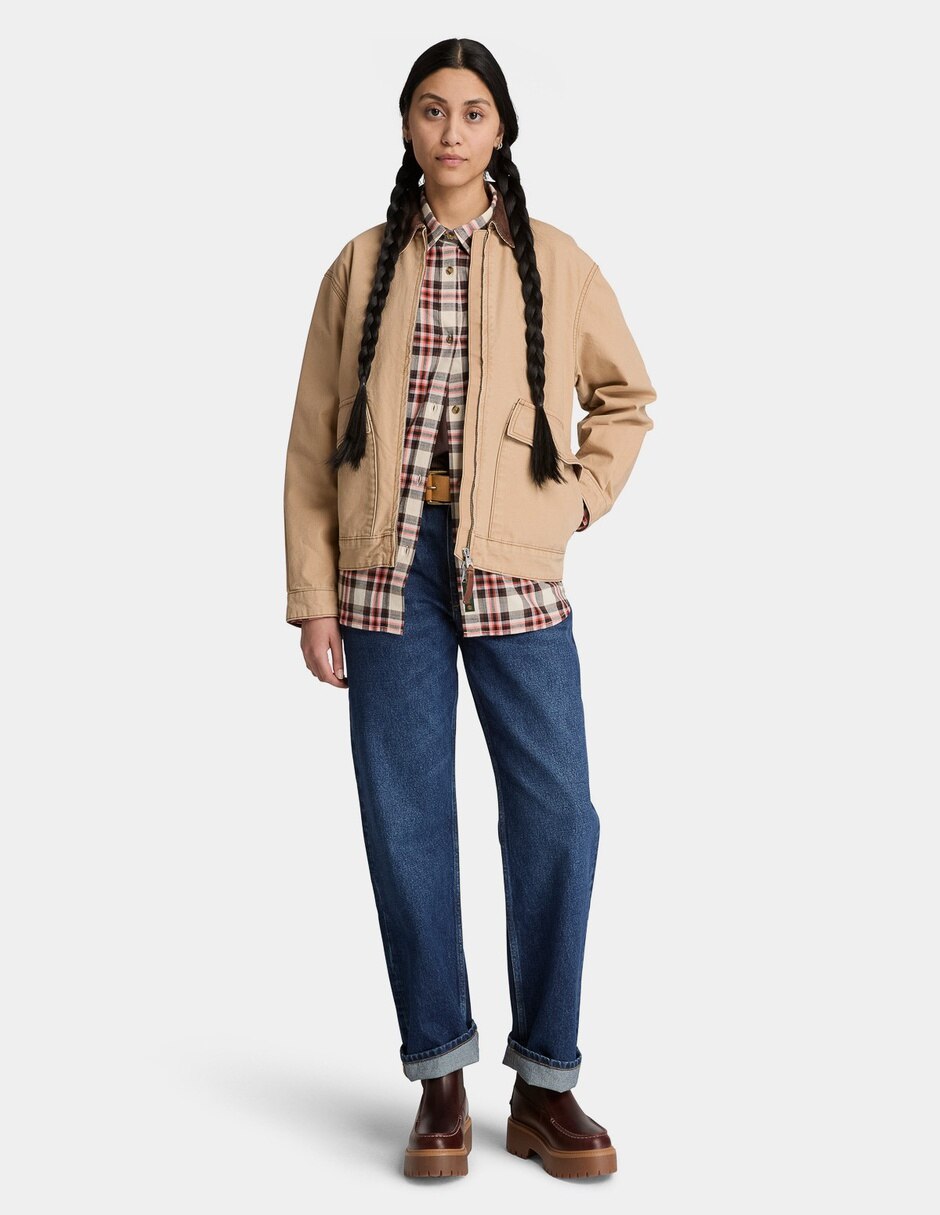 Camisa/Sobrecamisa Camisa de manga larga de franela de peso medio para mujer Multicolor TBC0YH58V09 de Algodón manga Larga para mujer 2