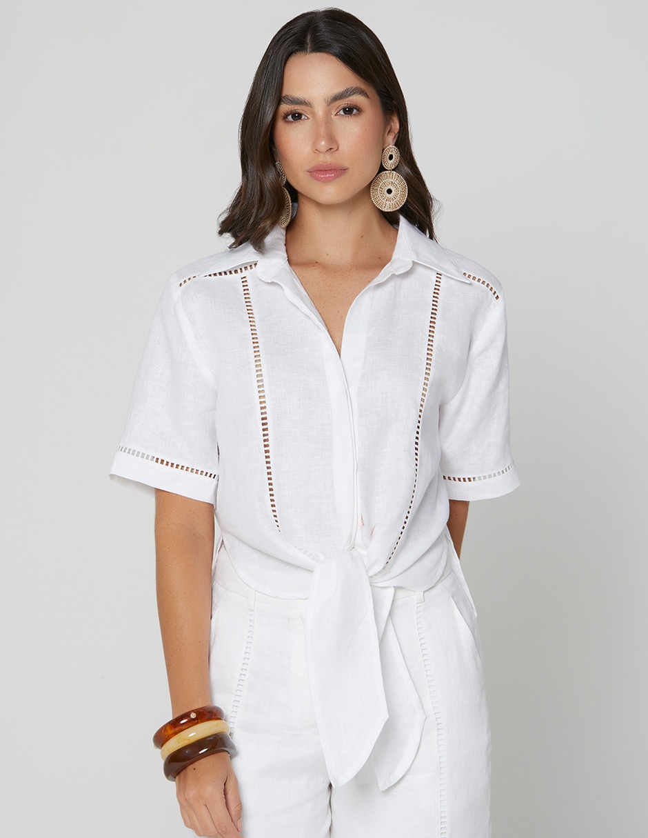 Blusa camisera Kalkara Repro manga Corta para mujer Blusa camisera Kalkara Repro manga Corta para mujer