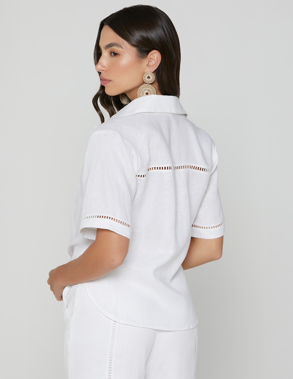 Blusa camisera Kalkara Repro manga Corta para mujer 3