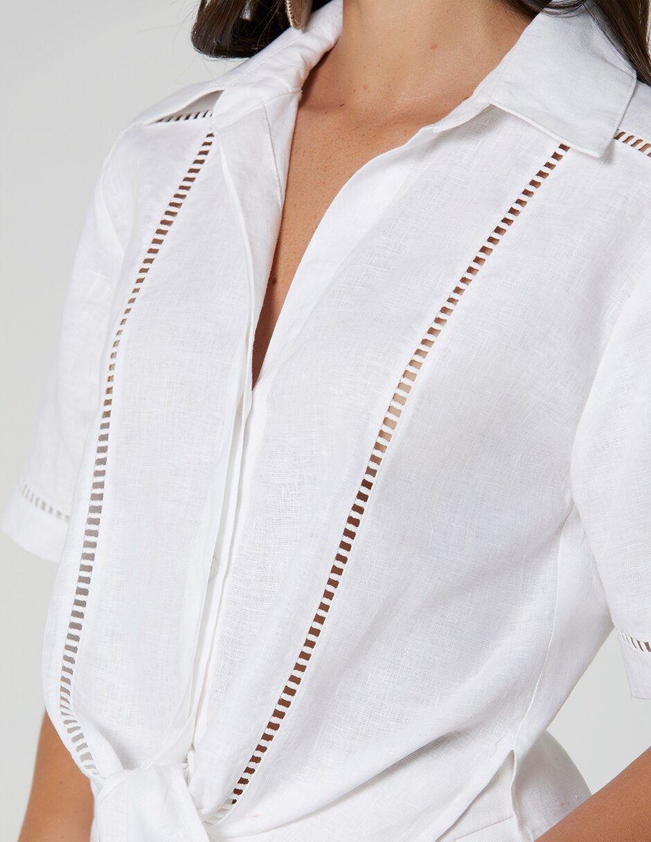 Blusa camisera Kalkara Repro manga Corta para mujer 5