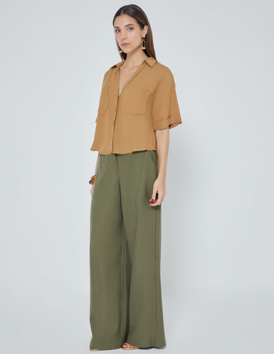 Blusa camisera Sin familia o colección manga Al Codo para mujer 2