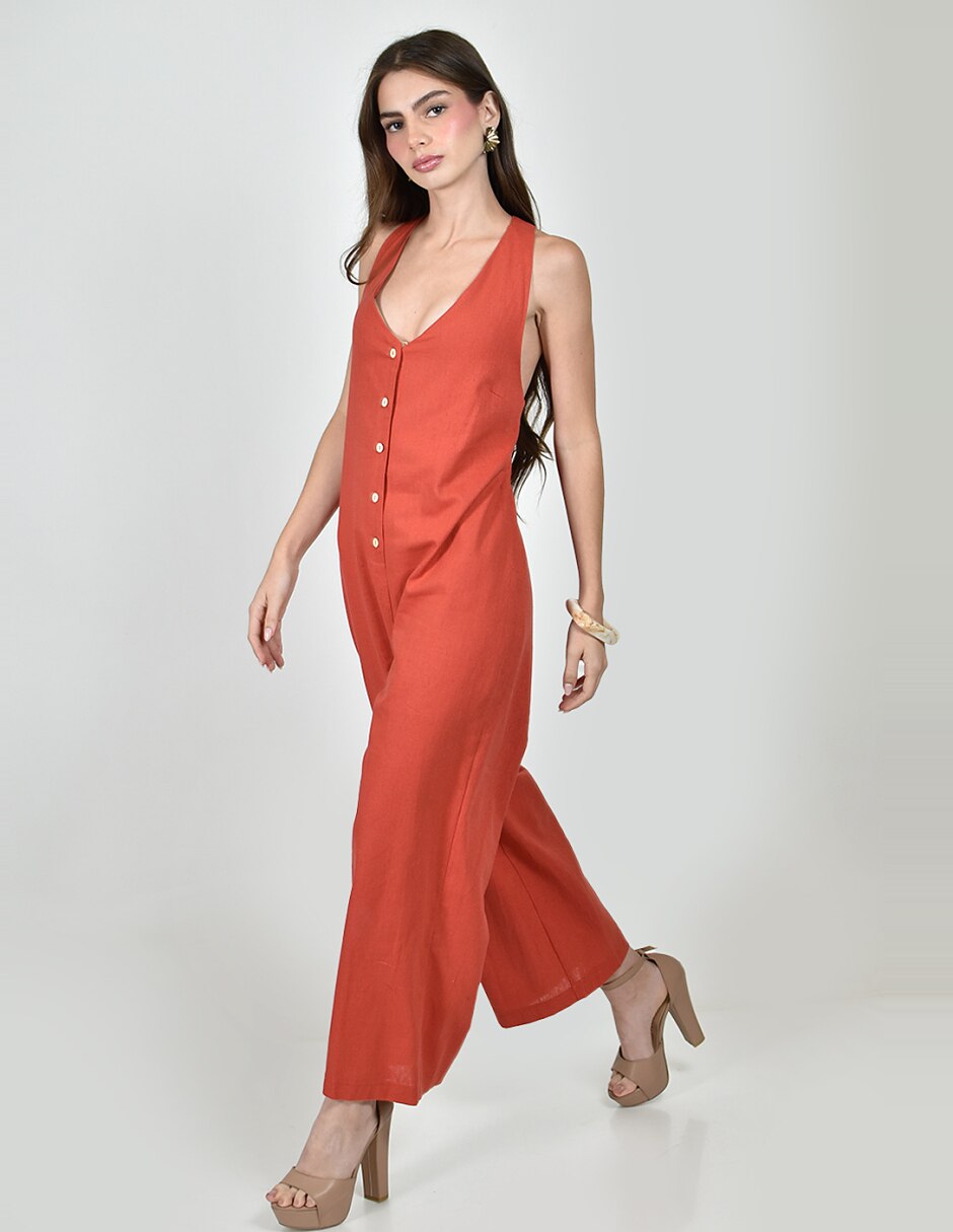 Jumpsuit No aplica de Poliéster Casual estampado Liso para mujer 2
