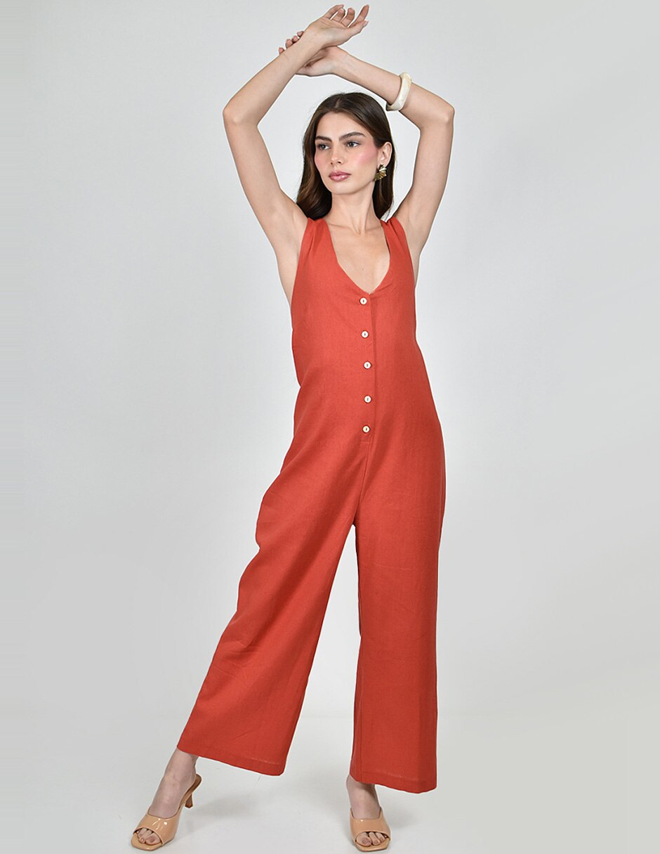 Jumpsuit No aplica de Poliéster Casual estampado Liso para mujer 5