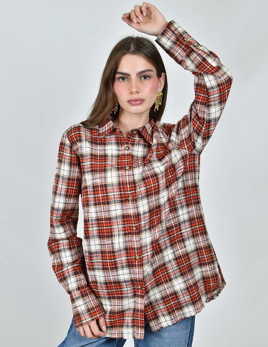 Camisa/Sobrecamisa No aplica de Poliéster manga Larga para mujer 4