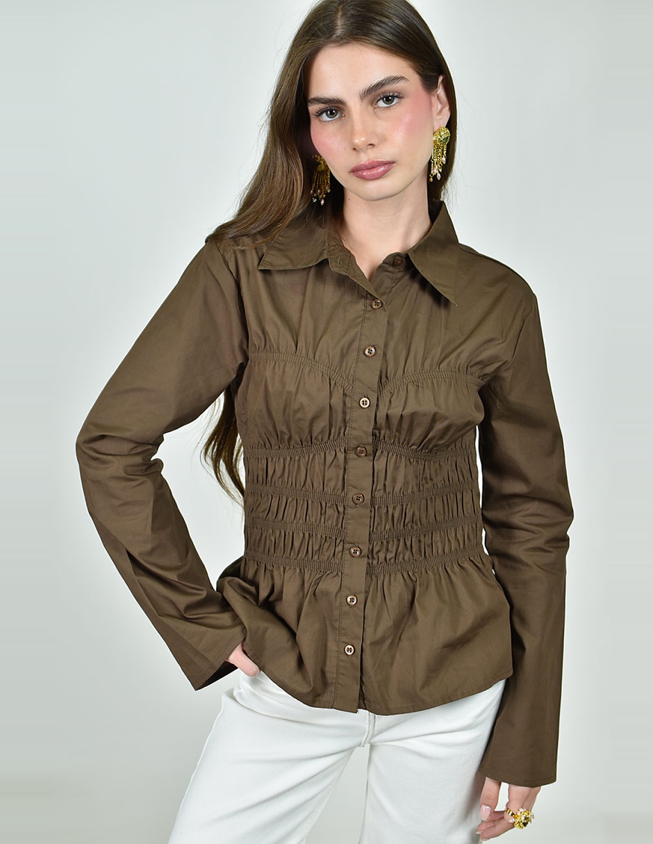Blusa No aplica manga Larga para mujer 4