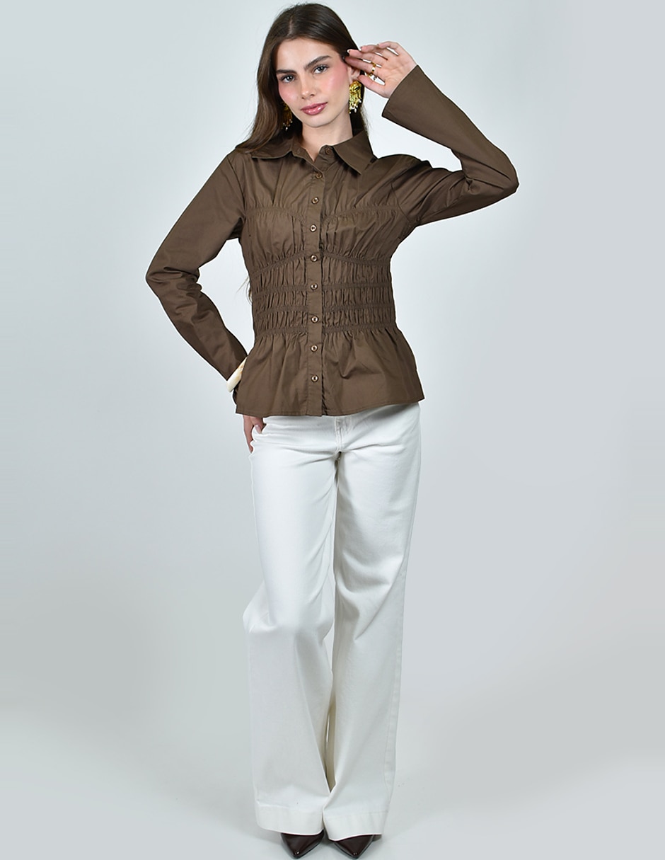 Blusa No aplica manga Larga para mujer 5