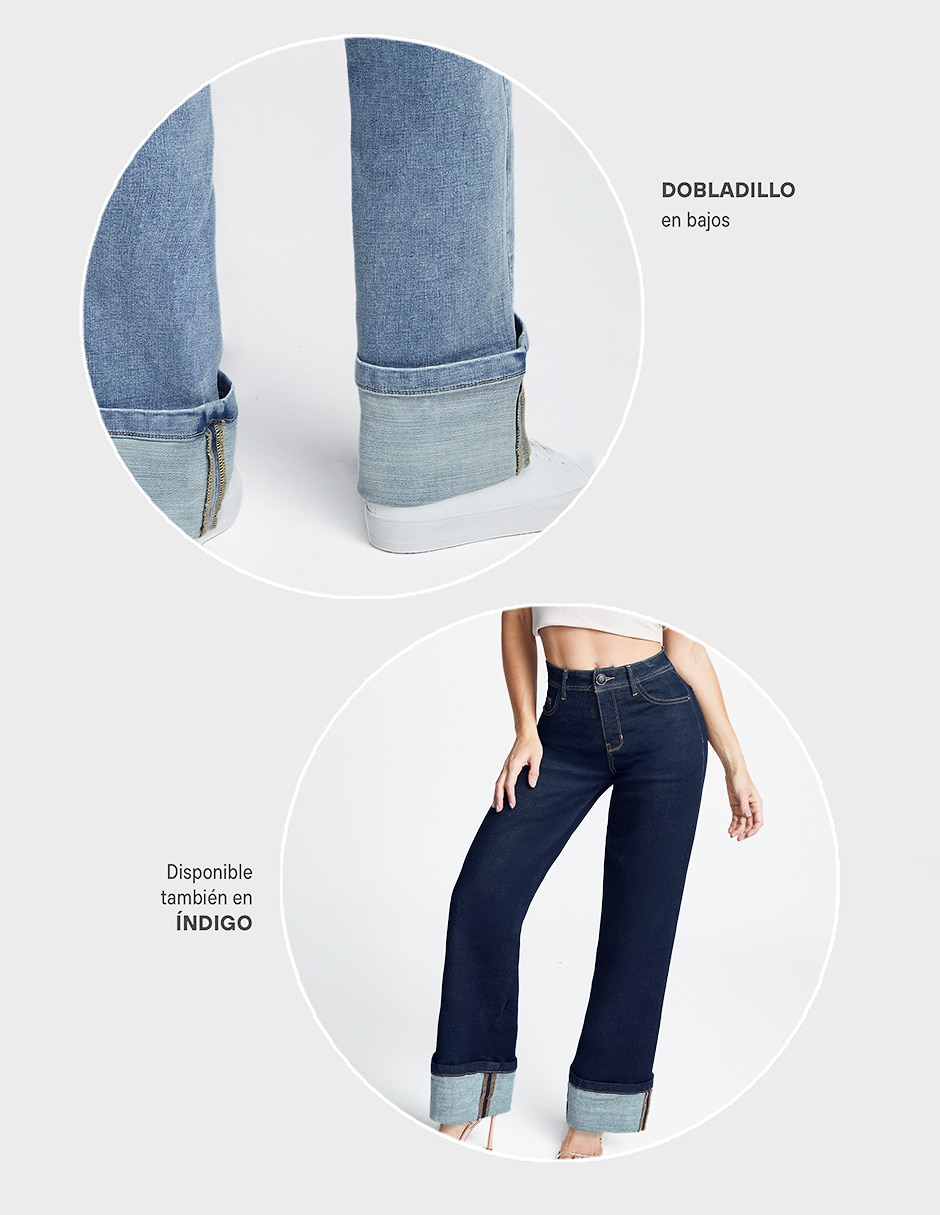 Jeans regular straight para mujer 3
