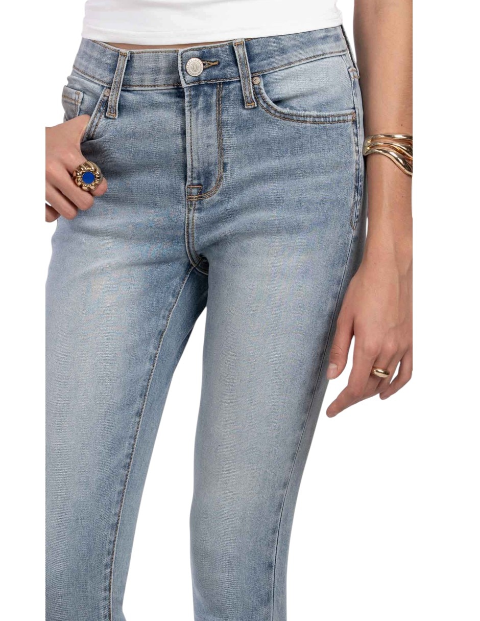 Jeans regular Skinny cintura alta para mujer 5
