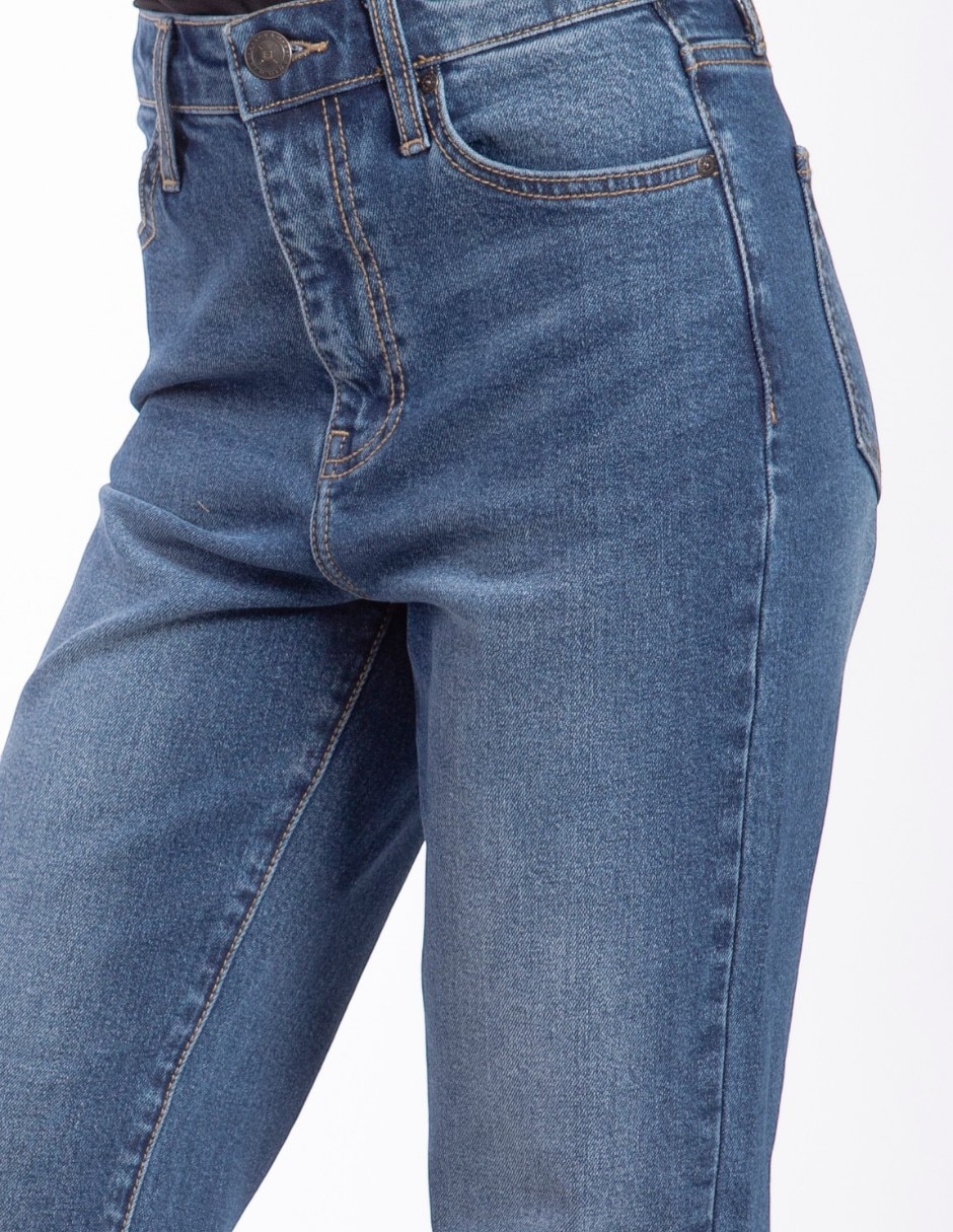 Jeans regular straight para mujer 2