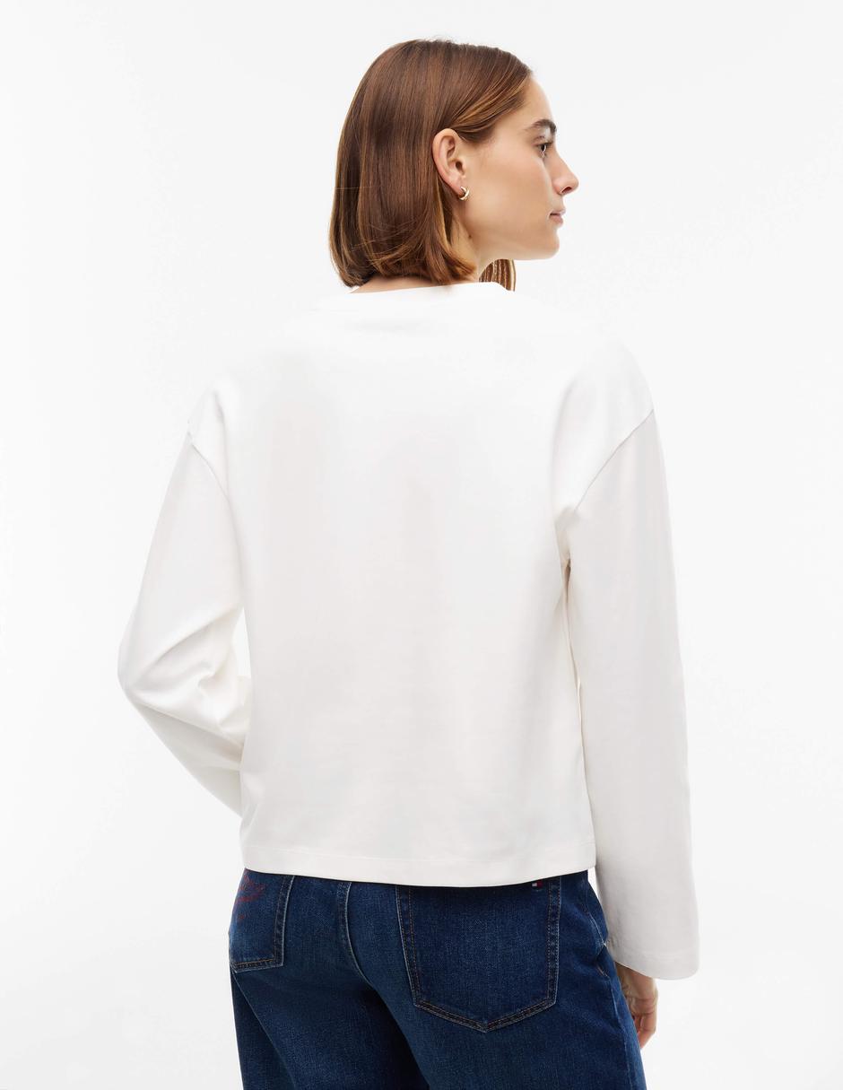 Playera manga Sin colección cuello Redondo para mujer 3