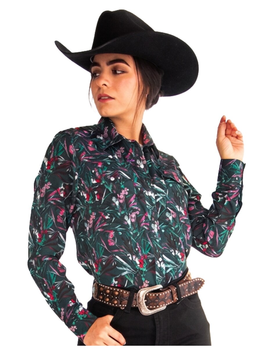 Camisa/Sobrecamisa de Rayón manga Larga para mujer 2