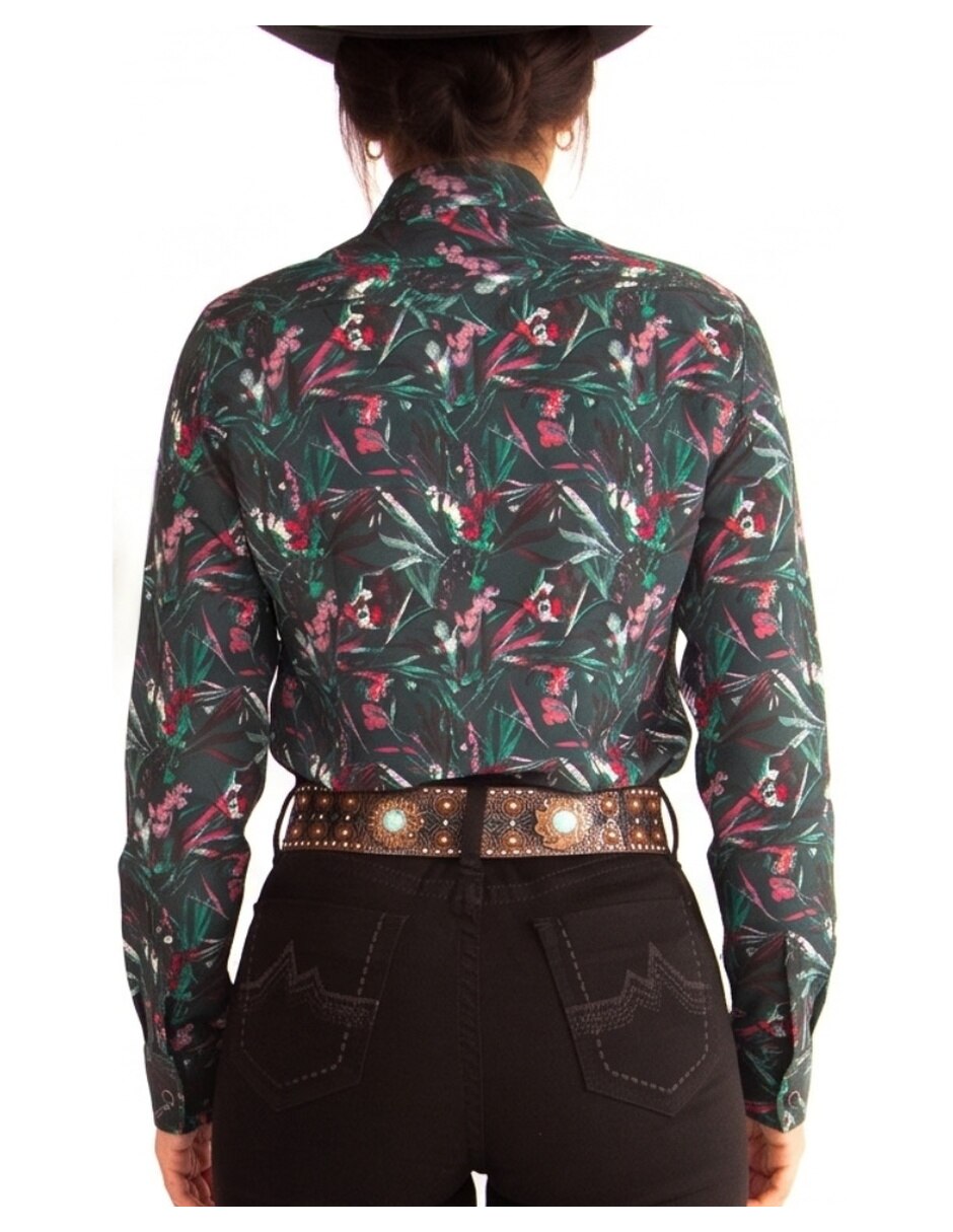 Camisa/Sobrecamisa de Rayón manga Larga para mujer 5