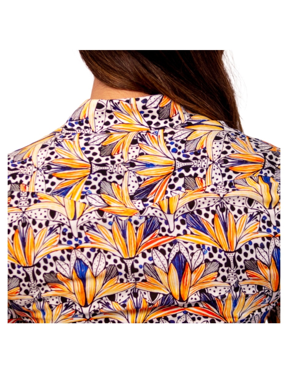 Camisa/Sobrecamisa de Rayón manga Larga para mujer 5