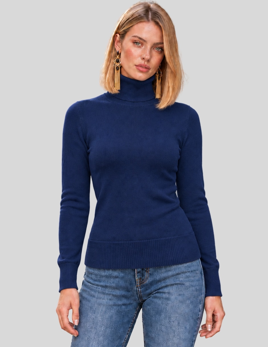 Suéter cuello alto para mujer Suéter cuello alto para mujer