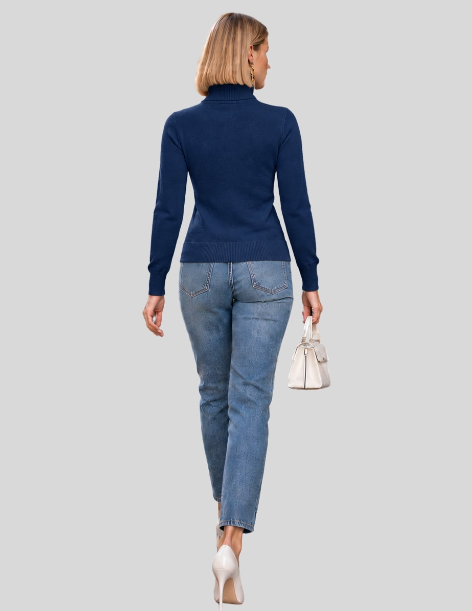 Suéter cuello alto para mujer 4