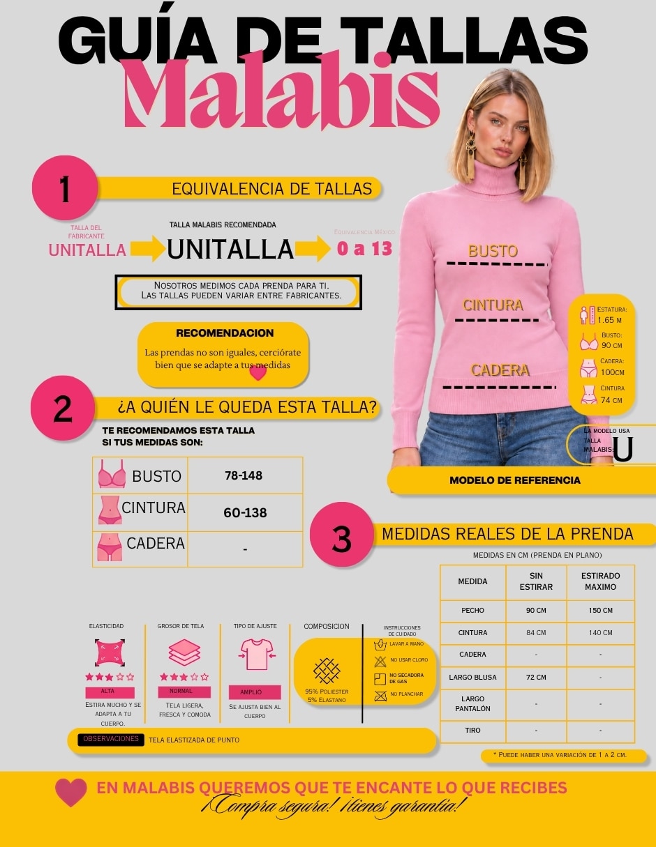 Suéter cuello alto para mujer 7