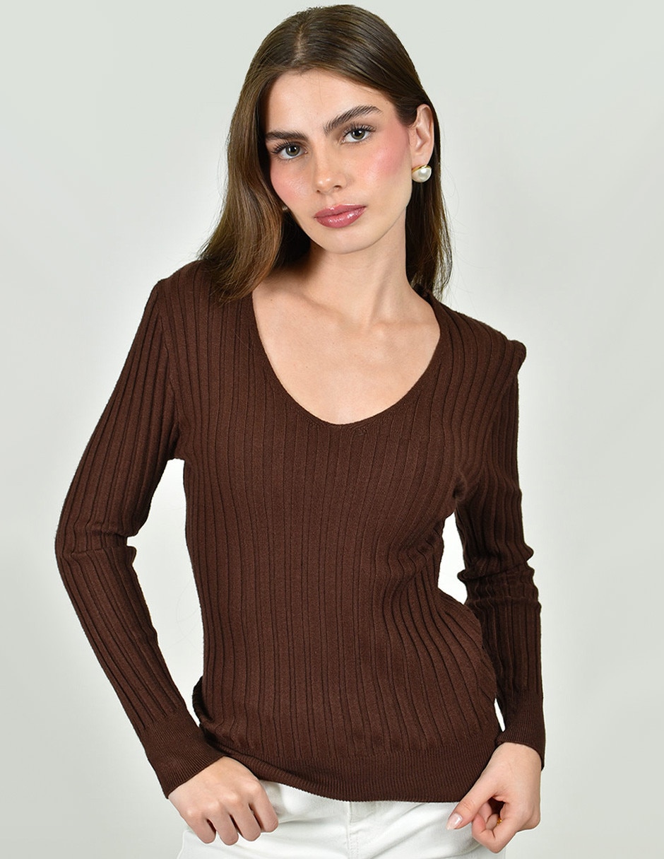 Blusa manga larga para mujer