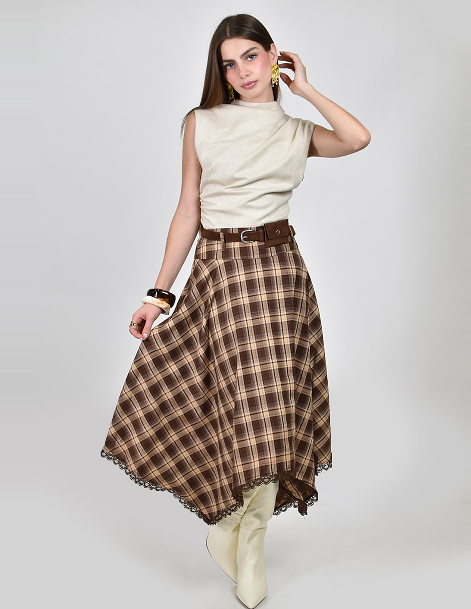 Falda midi
