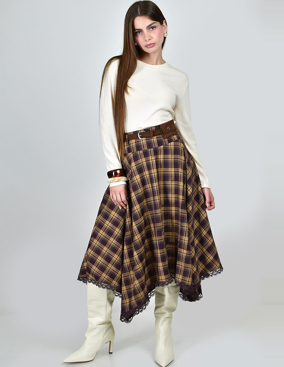 Falda midi Falda midi