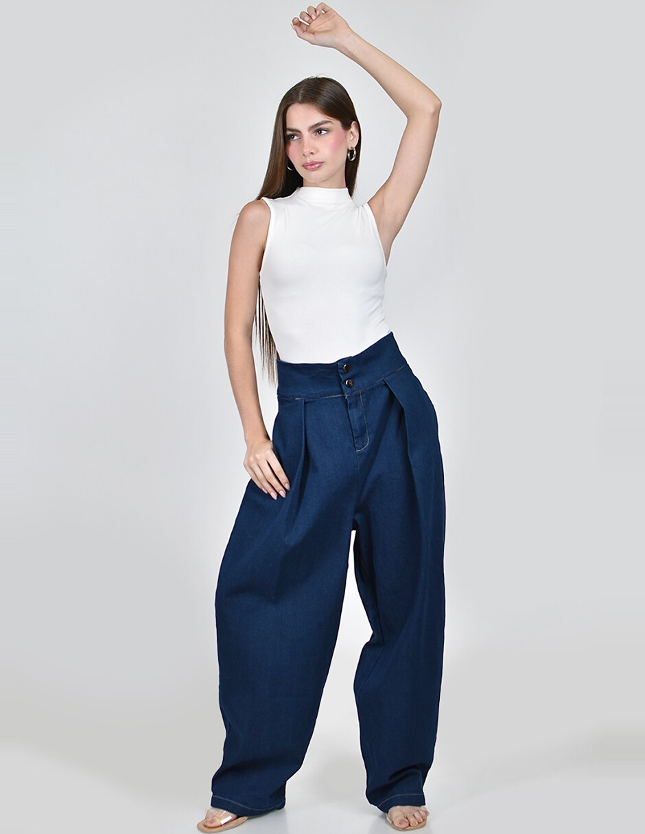 Pantalón amplio para mujer 4