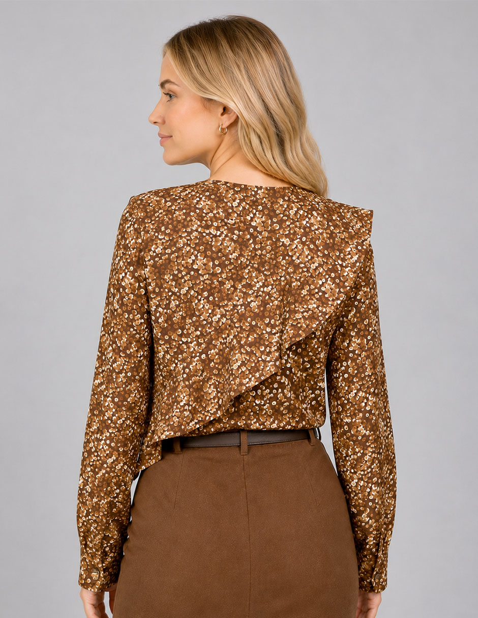 Blusa manga larga para mujer