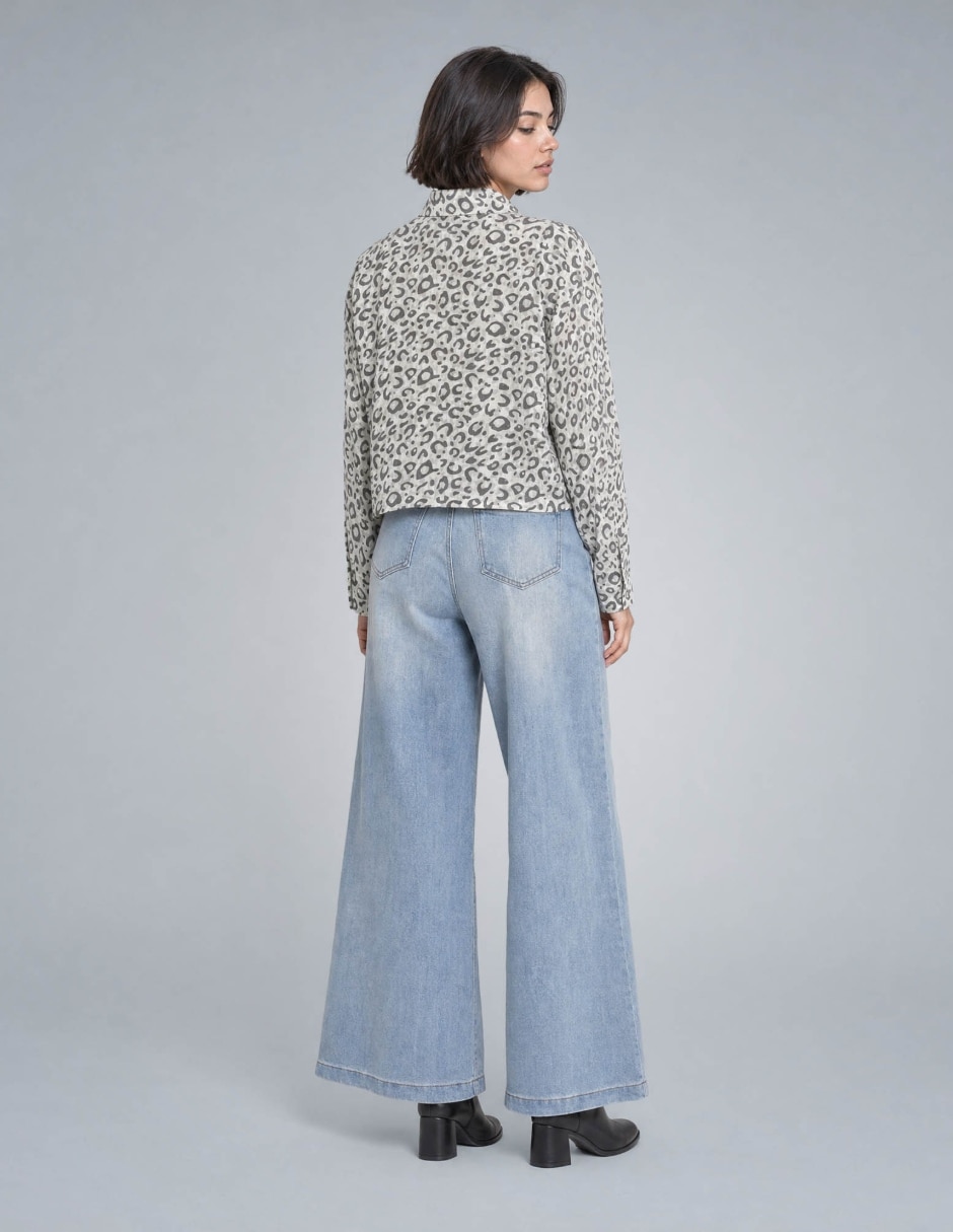 Blusa camisera manga larga para mujer 3